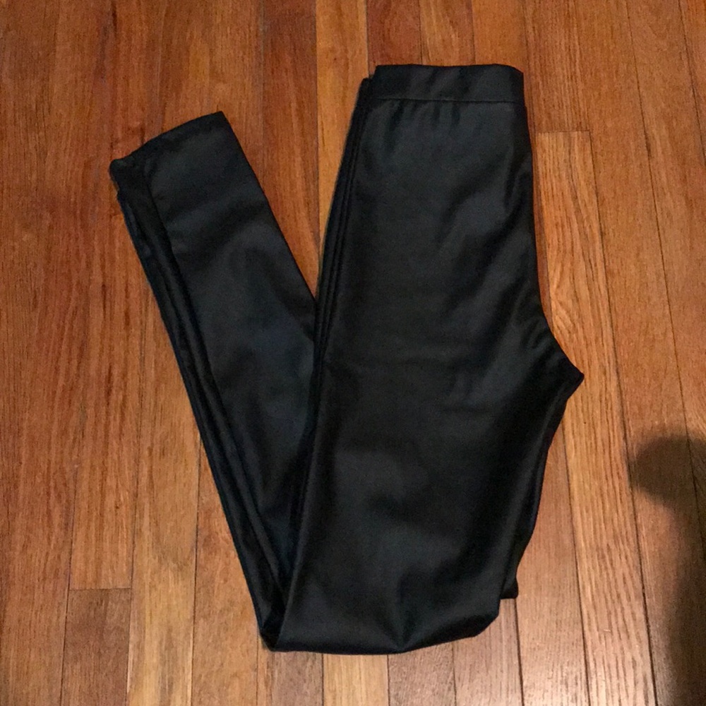 Faux leather leggings